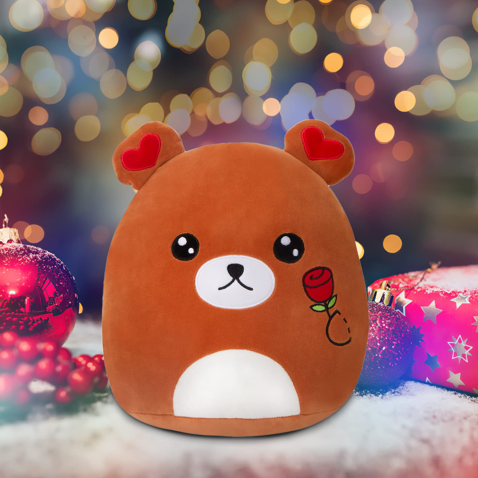 CozyWorld Valentines  Plush Stuffed Animals Squishy Original Heart Love You Dog Pillow Soft Cuddly Valentine Gifts for Kids Girls Girlfriend Boyfriend Mom Lover, 11.5 Inch