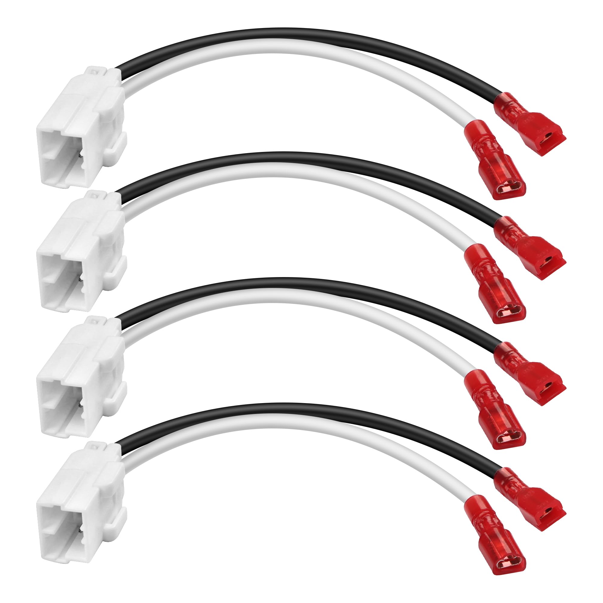 MEIRYFA 72-6514 Wiring Harness Connector for Jeep Dodge Chrysler Front and Rear Door Speaker Adapter (4 PCS)
