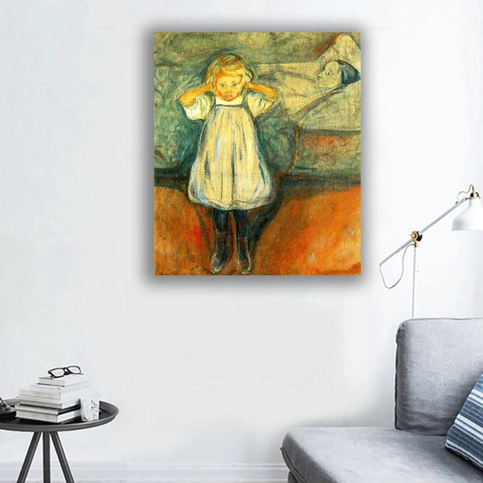 Amazon.co.jp: エドヴァルド・ムンクの「子供と死」 有名な絵画