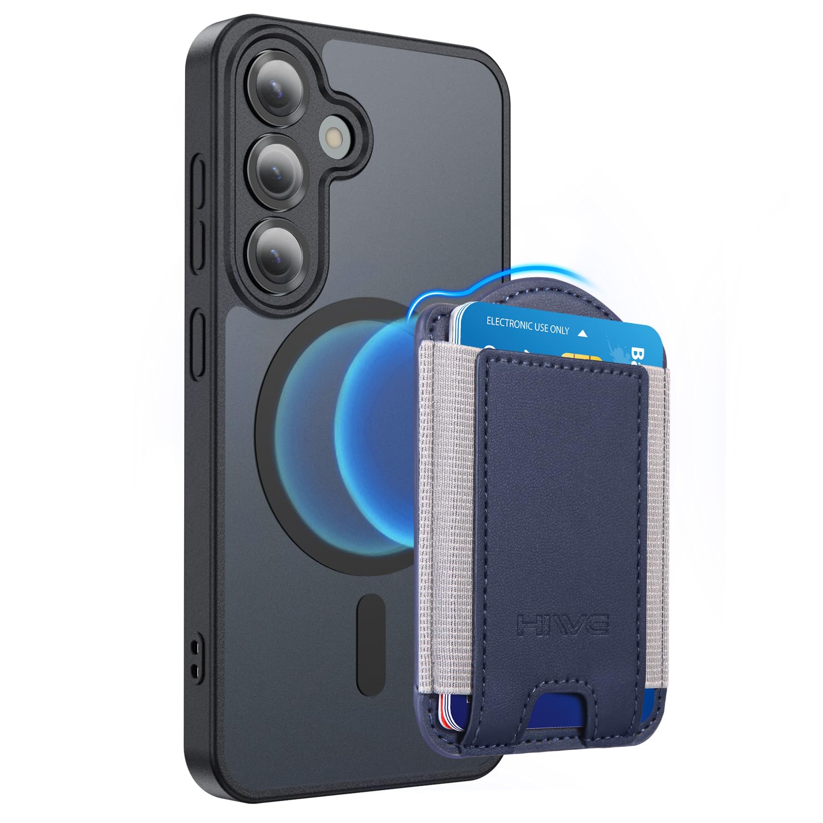 HiWe MagSafe Wallet Navy Blue