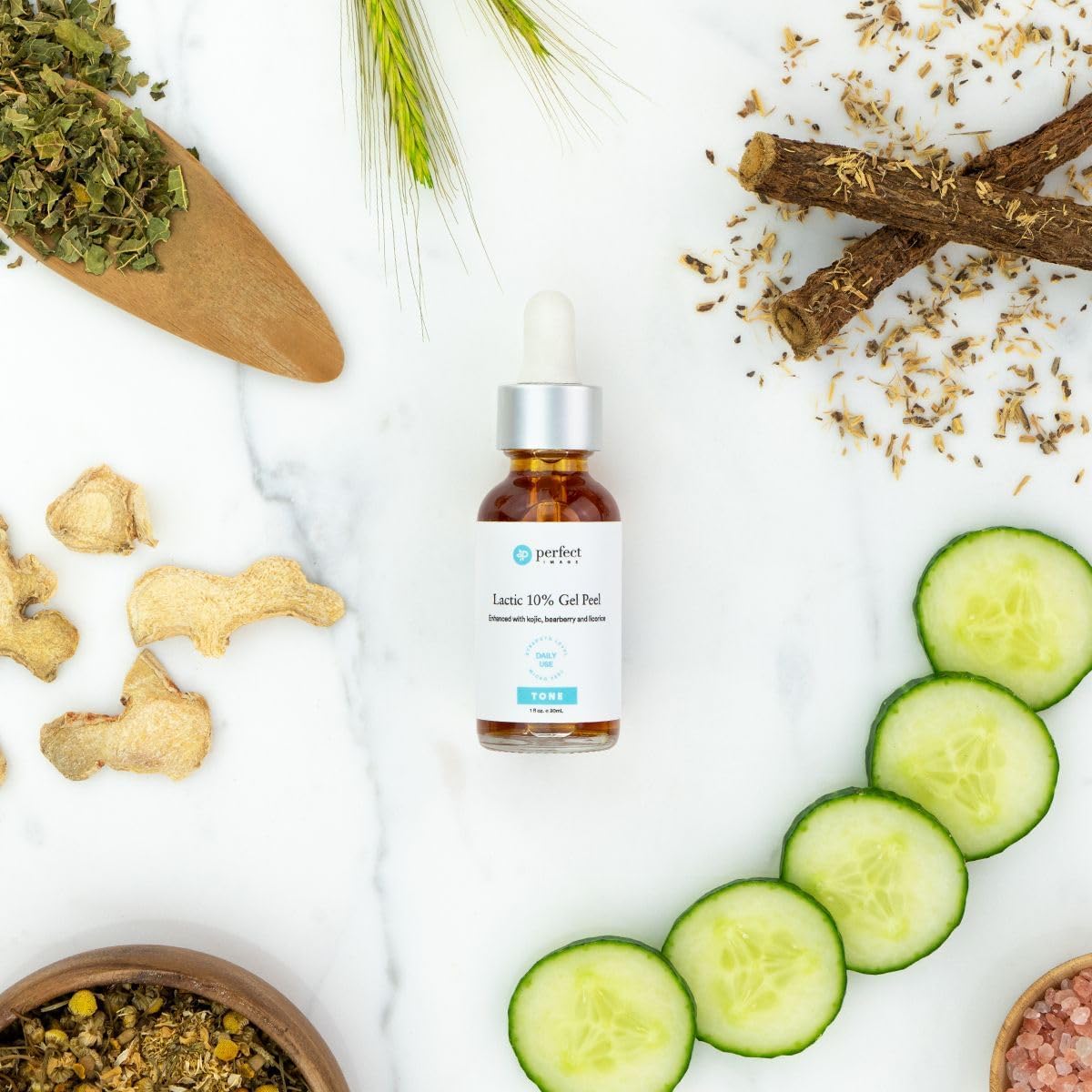 Lactic Gel Peel - Enhanced with Kojic, Bearberry, Licorice, and Botanicals (30% Strength)