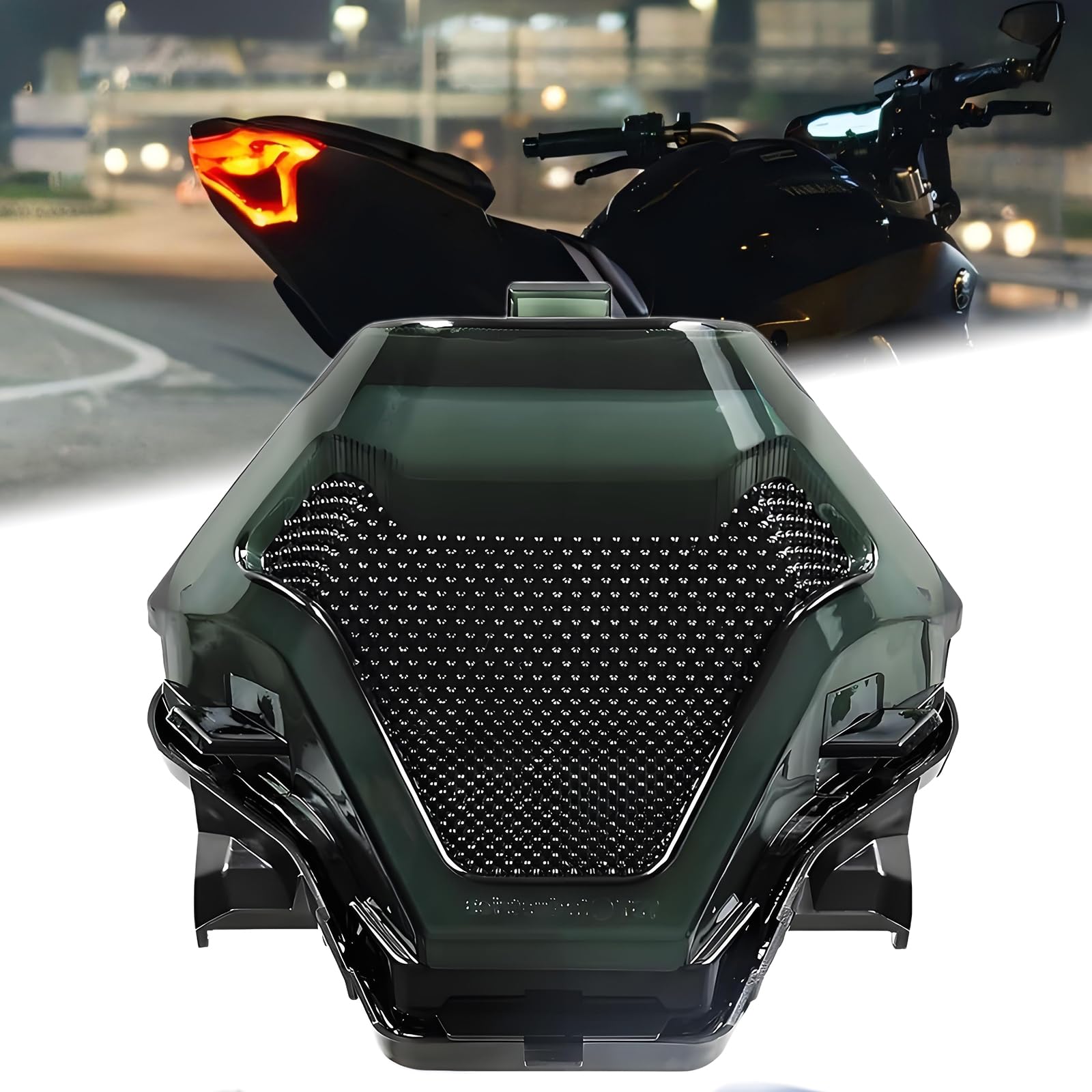 DREAMIZER Luces Led para Moto MT07 Luces Trasera LED para Motocicleta, Secuencial Integrada Luz de Freno Intermitentes Compatible para FZ07 2014-2017 MT25 MT03 YZF R3 R25 2014-2021