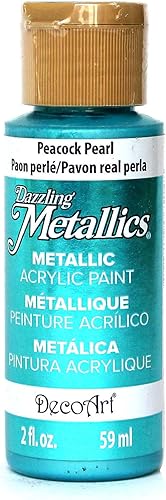 DecoArt DA314-3 Dada314-3 - Pintura acrílica de pavo real perla de pavo real 2 onzas