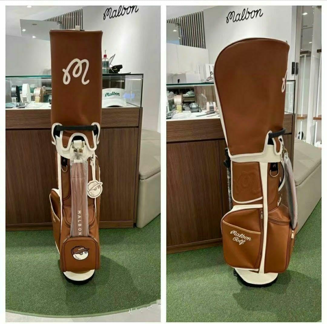 golf マルボンゴルフ キャディバッグ 茶色 男女兼用 マルボンゴルフ