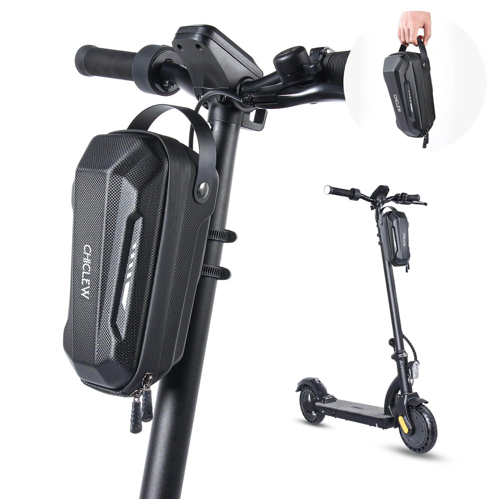 CHICLEW Scooter Tasche für Roller, Rollertasche Front Tube Bag Groß Lenkertasche Wasserfest, Vordertasche für Elektroroller Xiaomi MI Mijia M365 Sedway Ninebot E ES1/ES2/ES3/ES4