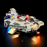 Vista 2 de LIGHTAILING Luz para Lego- 75357 Ahsoka Ghost & Phantom II - Kit de iluminación LED compatible con el modelo de bloques de construcción Lego - NO