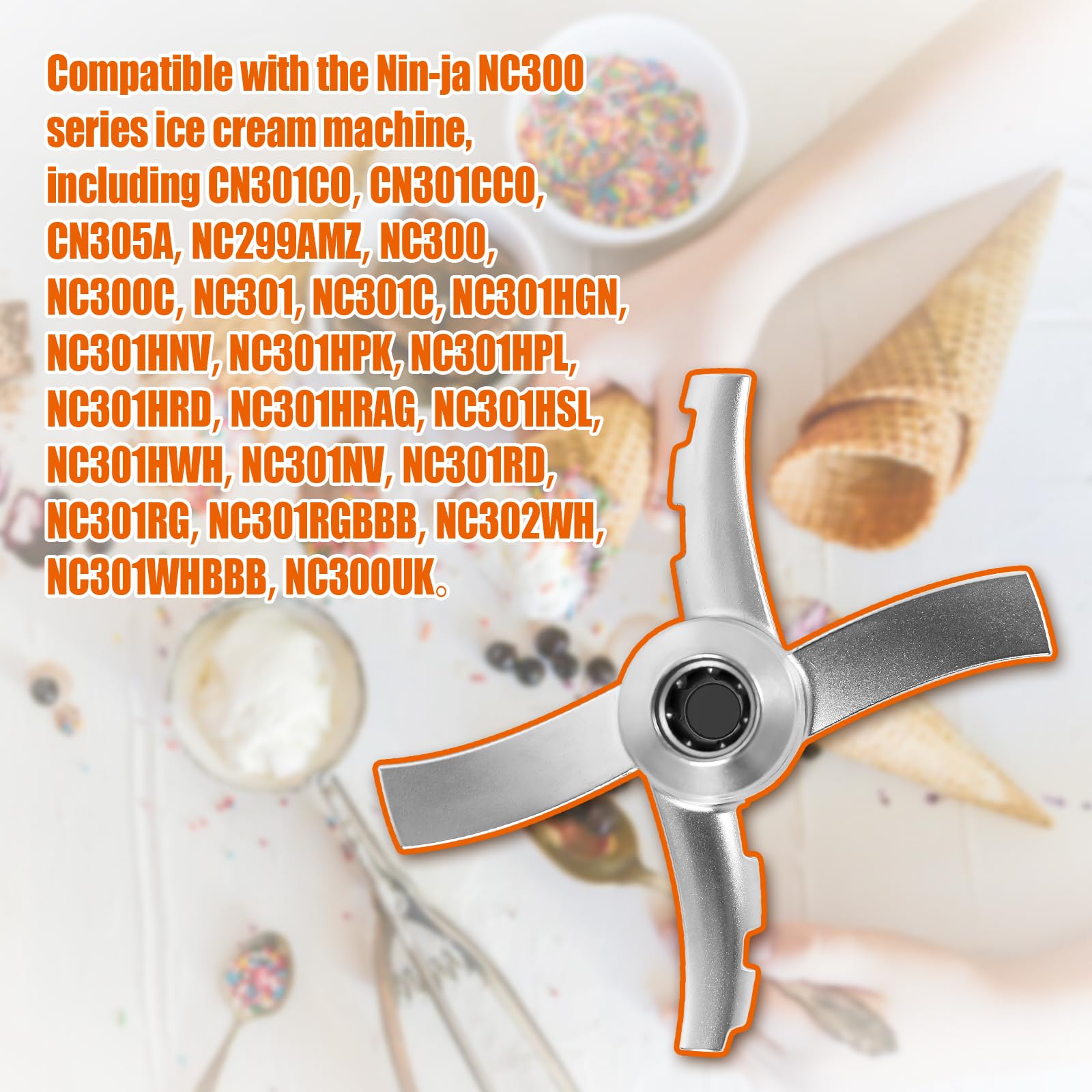 Lame Rechange Ninja Creami NC300 – Compatible NC300EU / NC301 / NC299AMZ – Accessoire Officiel Qualité