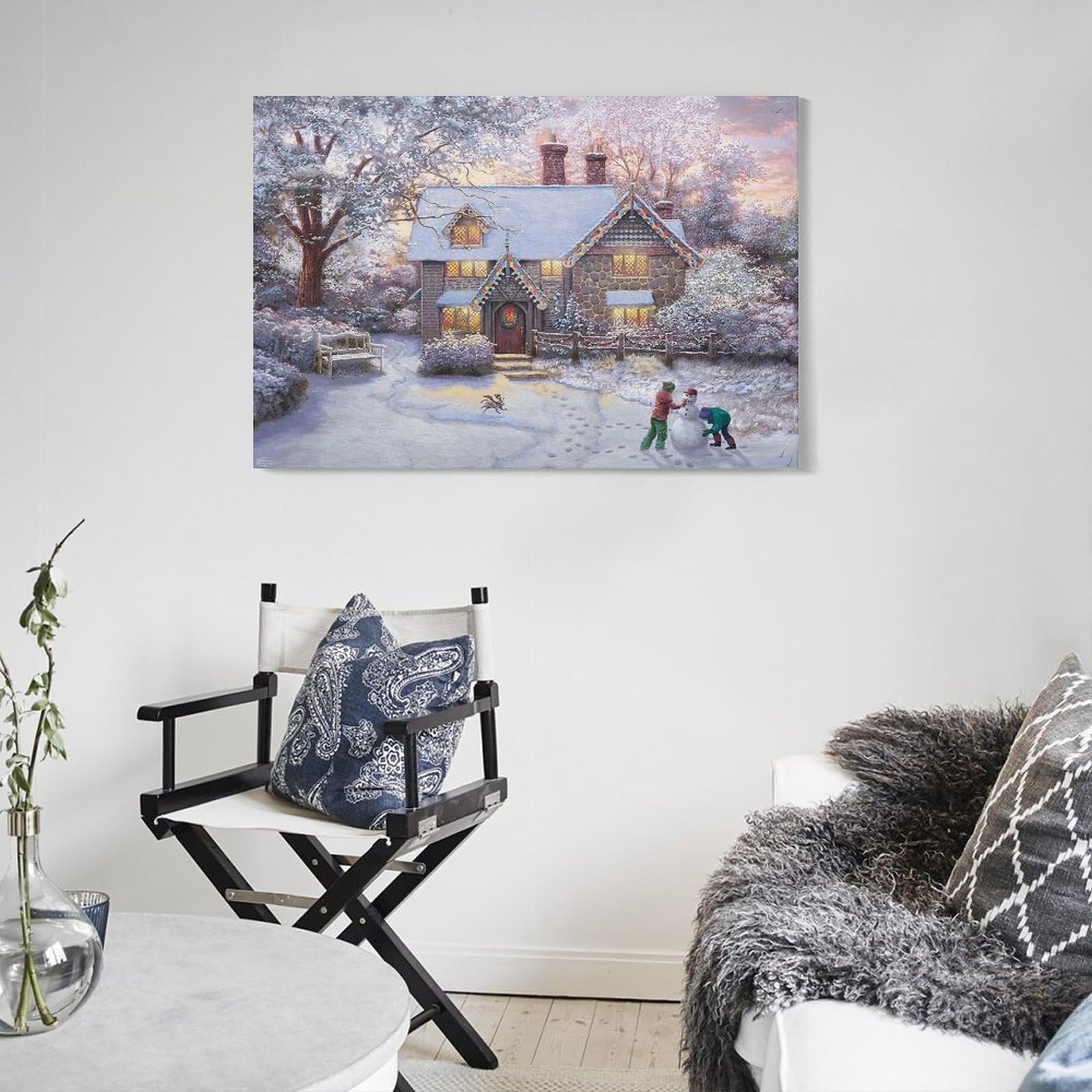 Amazon.co.jp: Thomas Kinkade トーマス・キンケードが雪だるまを作る