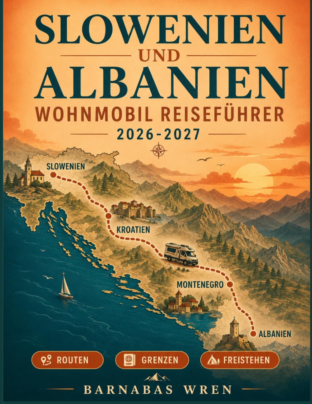 Slowenien Und Albanien Wohnmobil Reiseführer 2026-2027: Panoramastraßen, Campingplätze, Grenzübergänge, Küstenstraßen und Bergdörfer in Kroatien und Montenegro