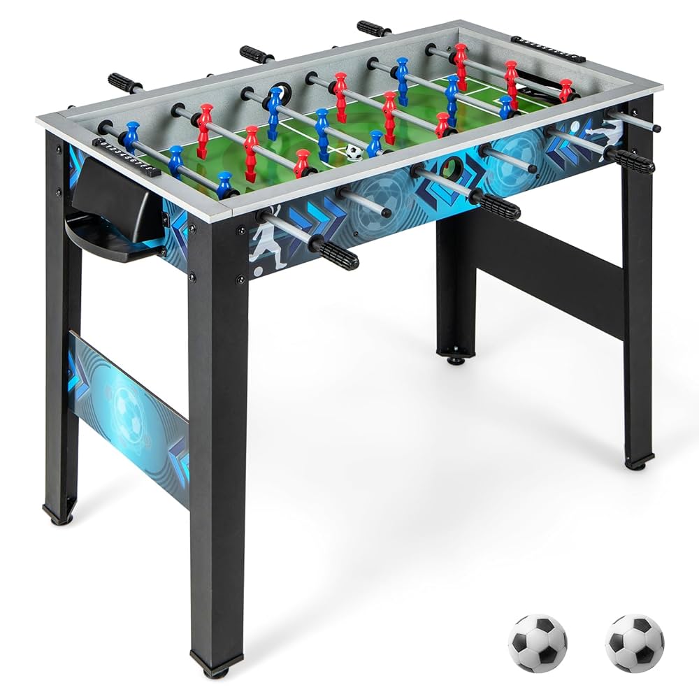 テーブル台 サッカーゲーム Amazon.co.jp: GYMAX サッカーテーブル 家庭用 約幅95 奥行53.5