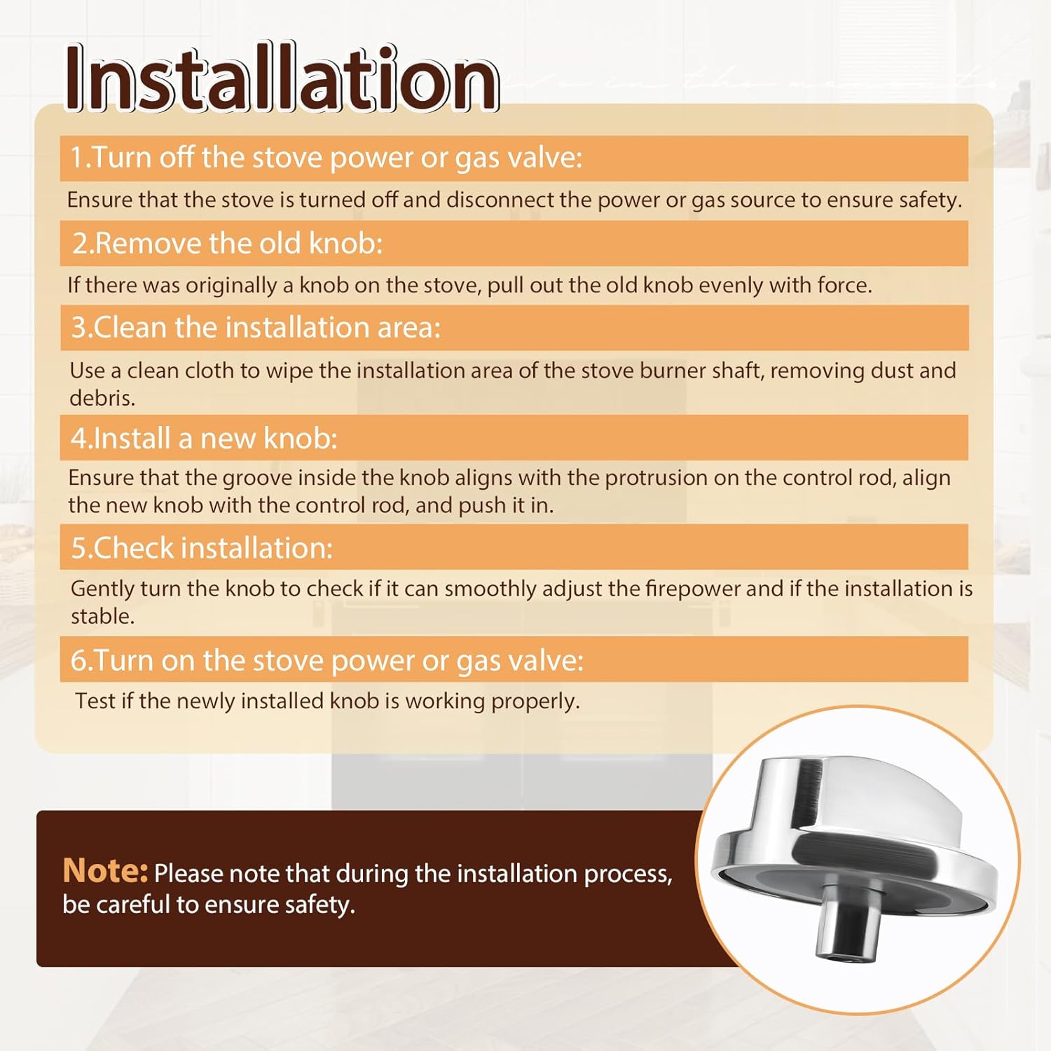 813396 Gas Stove Knobs Replaces 805071 808472 Compatible with Wolf Cooktop Burner Knobs Stainless Steel Knobs CT36G CT36G/S CT36G/S-LP (5PCS)