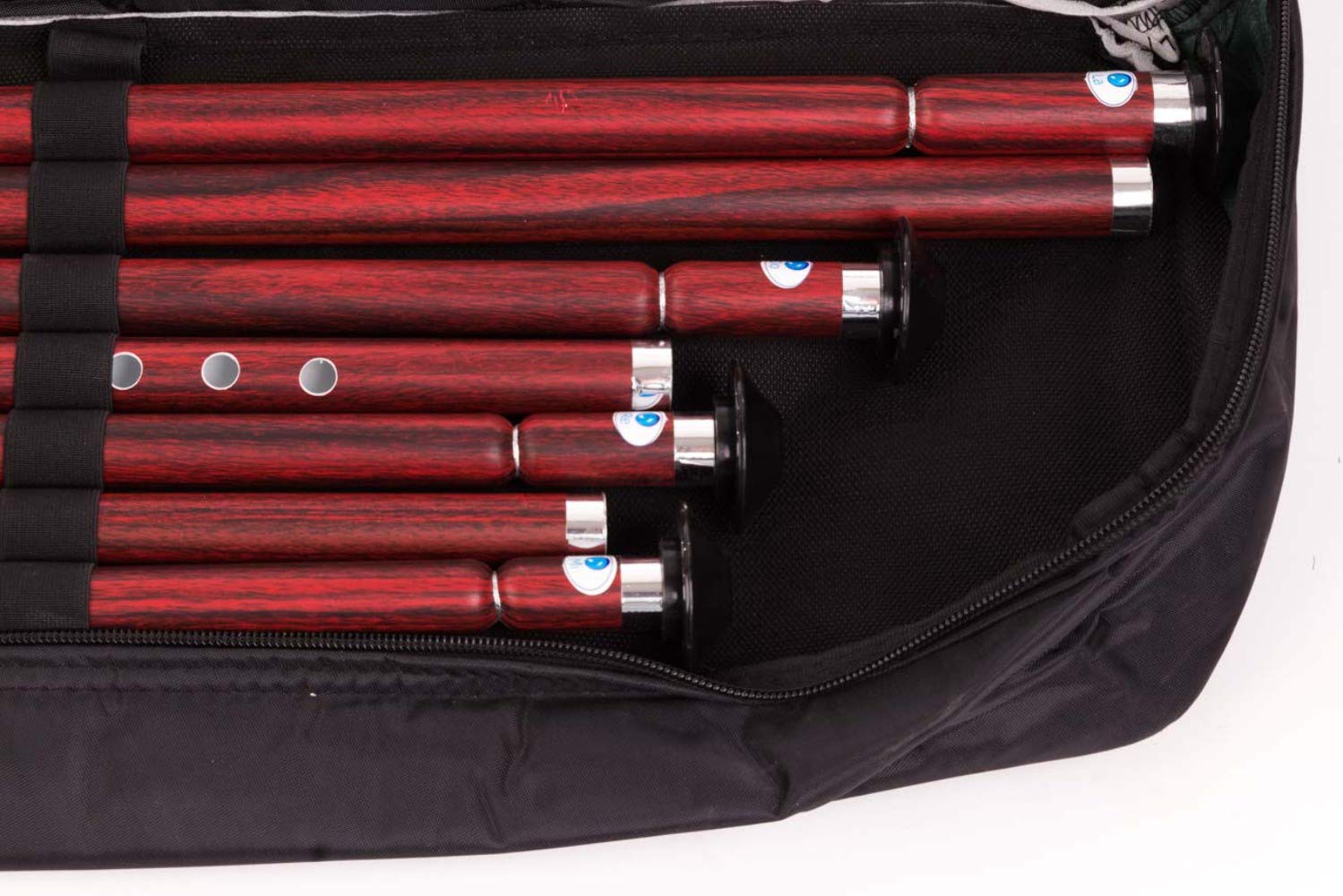 Set completo di 13 accordatura Ney 440HZ in plastica PVC di qualità con custodia morbida