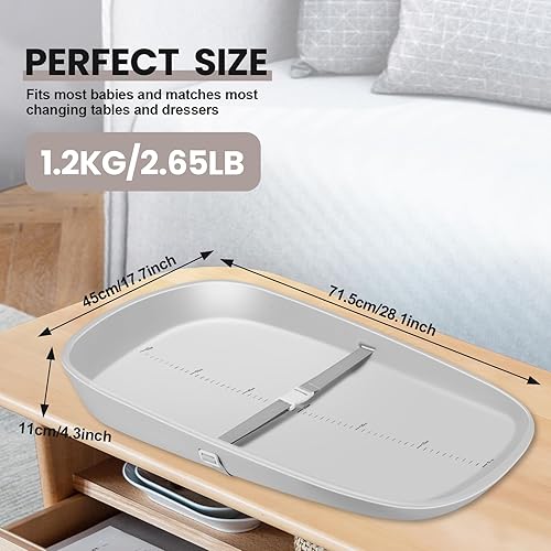 Miniatura 6 de Cambiador de bebé EVA, cambiador portátil para cambiar pañales y cómoda, impermeable, suave, ligero, diseño ergonómico para bebé, se adapta a todos