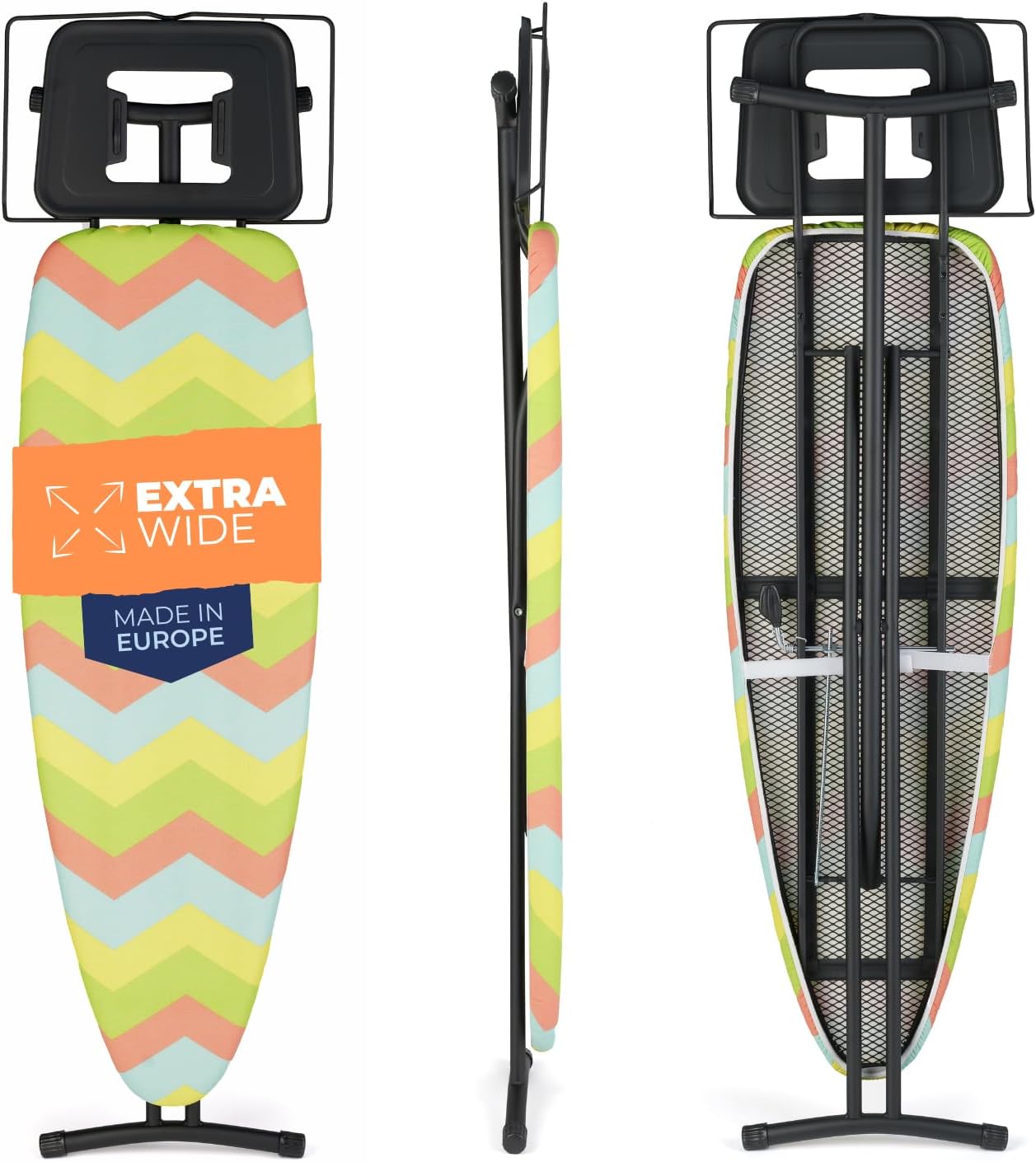 Asse Da Stiro Pieghevole Rörets - Superficie 32x108cm, Regolabile In Altezza, Zona Parcheggio E Turbo - Foto 8