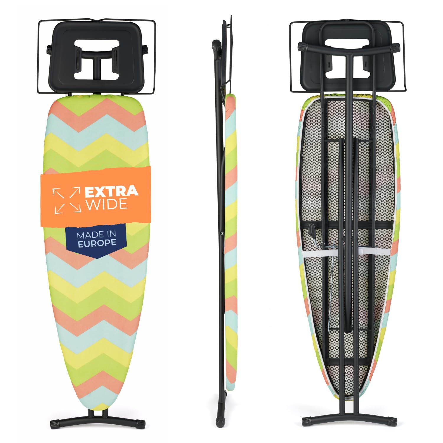 Bügeltisch Dampfbügelstation Bügelbrett klappbares Dampfbügelbrett Stabil Ironing Board - 120x40 cm