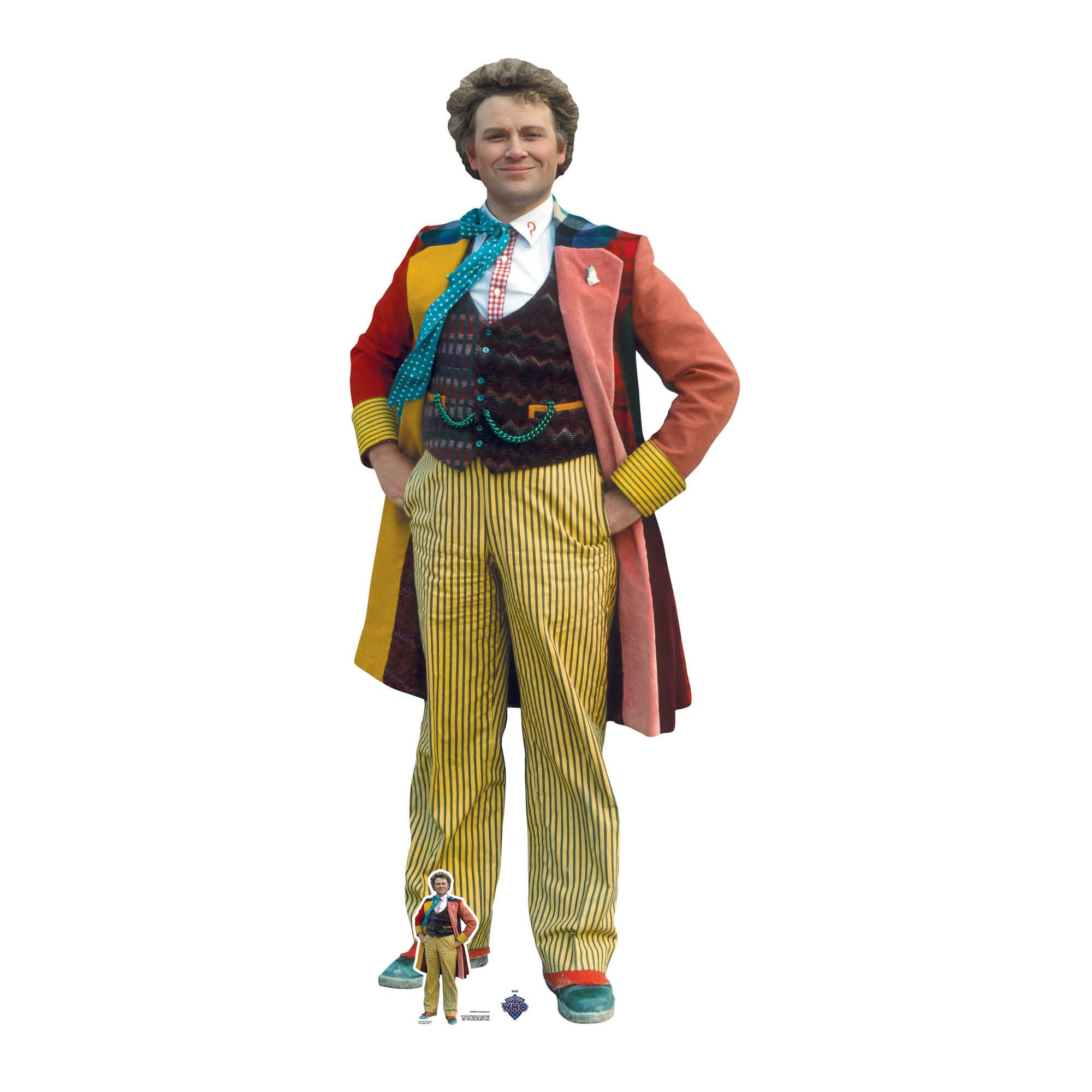 Star Cutouts SC4400 Doctor Who Sixth Doctor Colin Baker Lifesize Cardboard Cutout – Classic Doctor Display for Dedicated Collectors