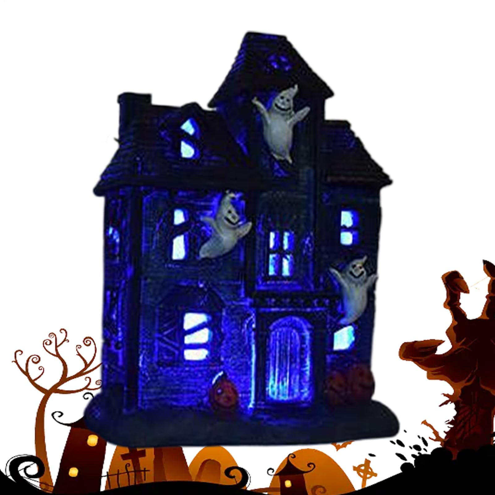 Halloweenowa Wioska Halloween Dekoracje Straszne Ozdoby Stołowe