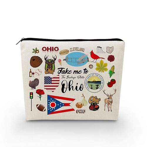 Take Me To Ohio Makeup Bag Ohio Travel Gift Small