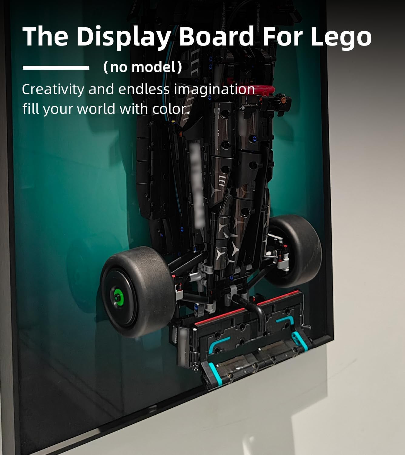 Display Wallboard Compatible with Lego Technic Mercedes AMG F1 W14 E Race Car 42171, Decorative Display Wall Board Compatible with Lego Car Wall Mount, F1 Gifts for Fans (NO Car Model)