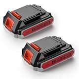 2-Pack 20V Max 4000mAh Lithium Battery Replacement for Black&plus;Decker 20V Batteries Works with LBXR20&comma; LB20&comma; LBX20&comma; LBX4020&comma; LBXR20B-2&comma; Extended Run Time for Cordless Power Tools