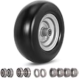 RUTU 11x4.00-5 Flat Free Tire and Wheel Assembly with 3/4