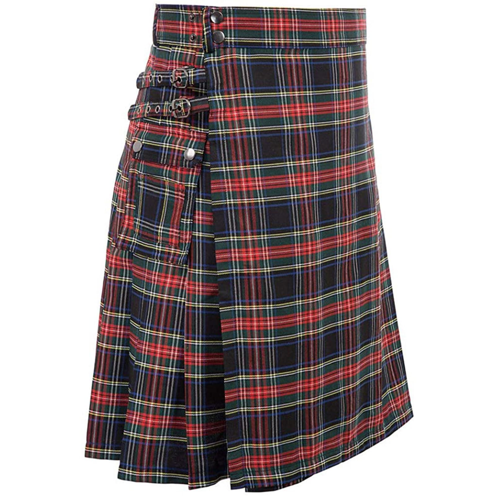 Falda escocesa tradicional de las Tierras Altas de diseño clásico rosso 8
