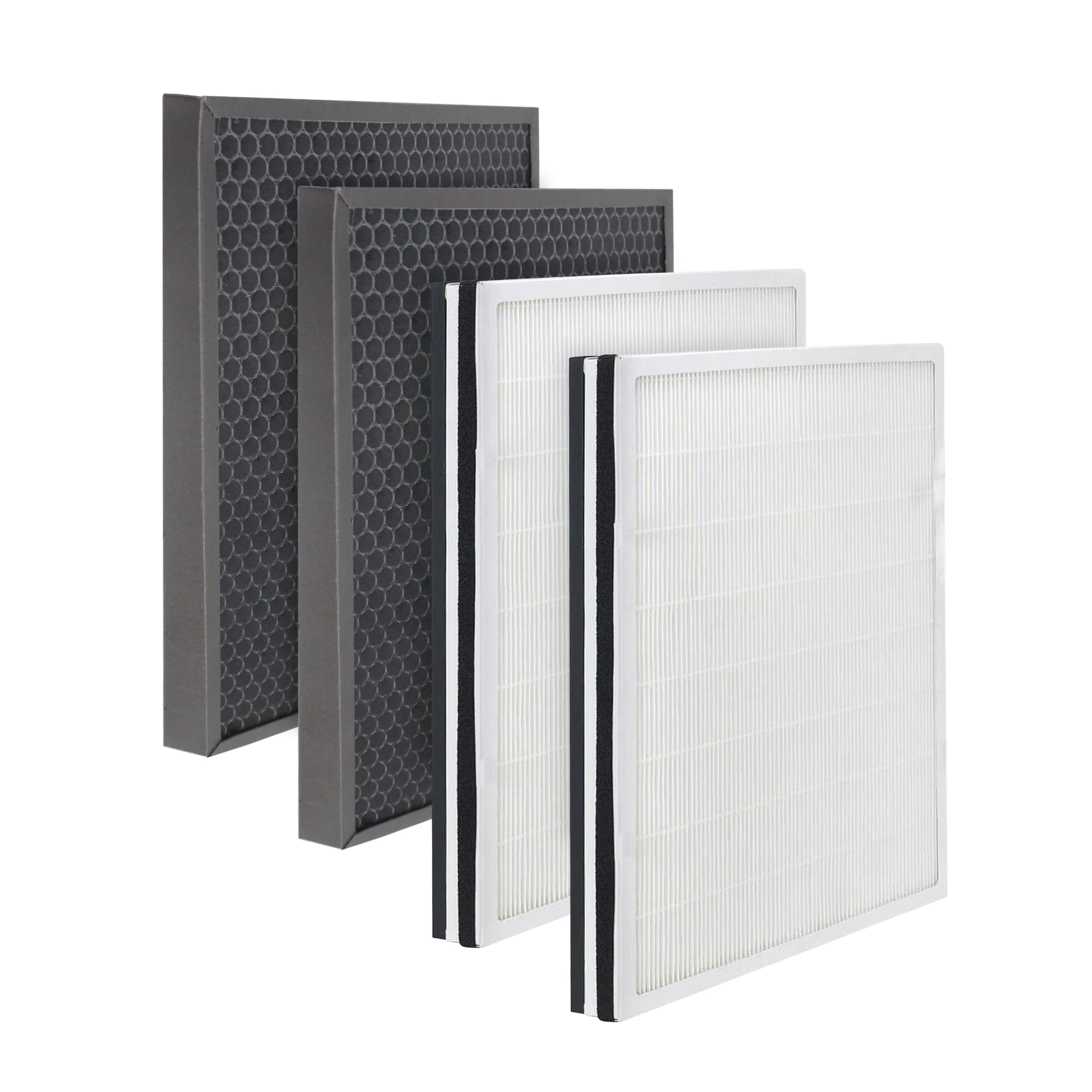 Fette Filter - FLT9200 True HEPA Air Purifier Filter H and Carbon Combo Pack Compatible with FLT9200 for AC9200 Air Purifier - (2 HEPA & 2 Carbon Filter) Combo Pack of 4 Piece Set