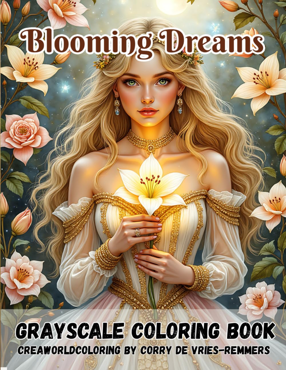 Blooming Dreams: A Whimsical Coloring Journey Through Beauty, Nature & Fantasy