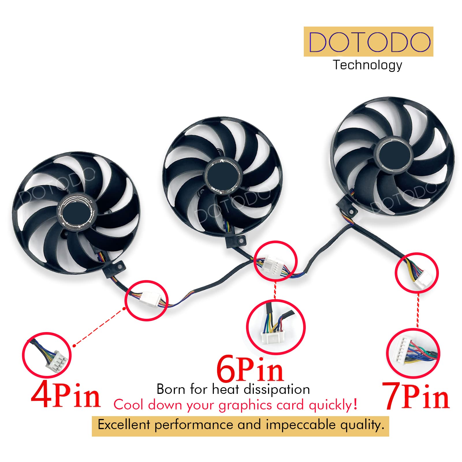 Ventilateurs de carte graphique T129215SU pour ASUS ROG STRIX-GeForce RTX 2070 2080 Super Ti Gaming RTX2080 RTX2080Ti