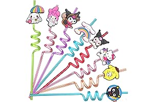Hello Kitty Reusable Straws, 24-Pack