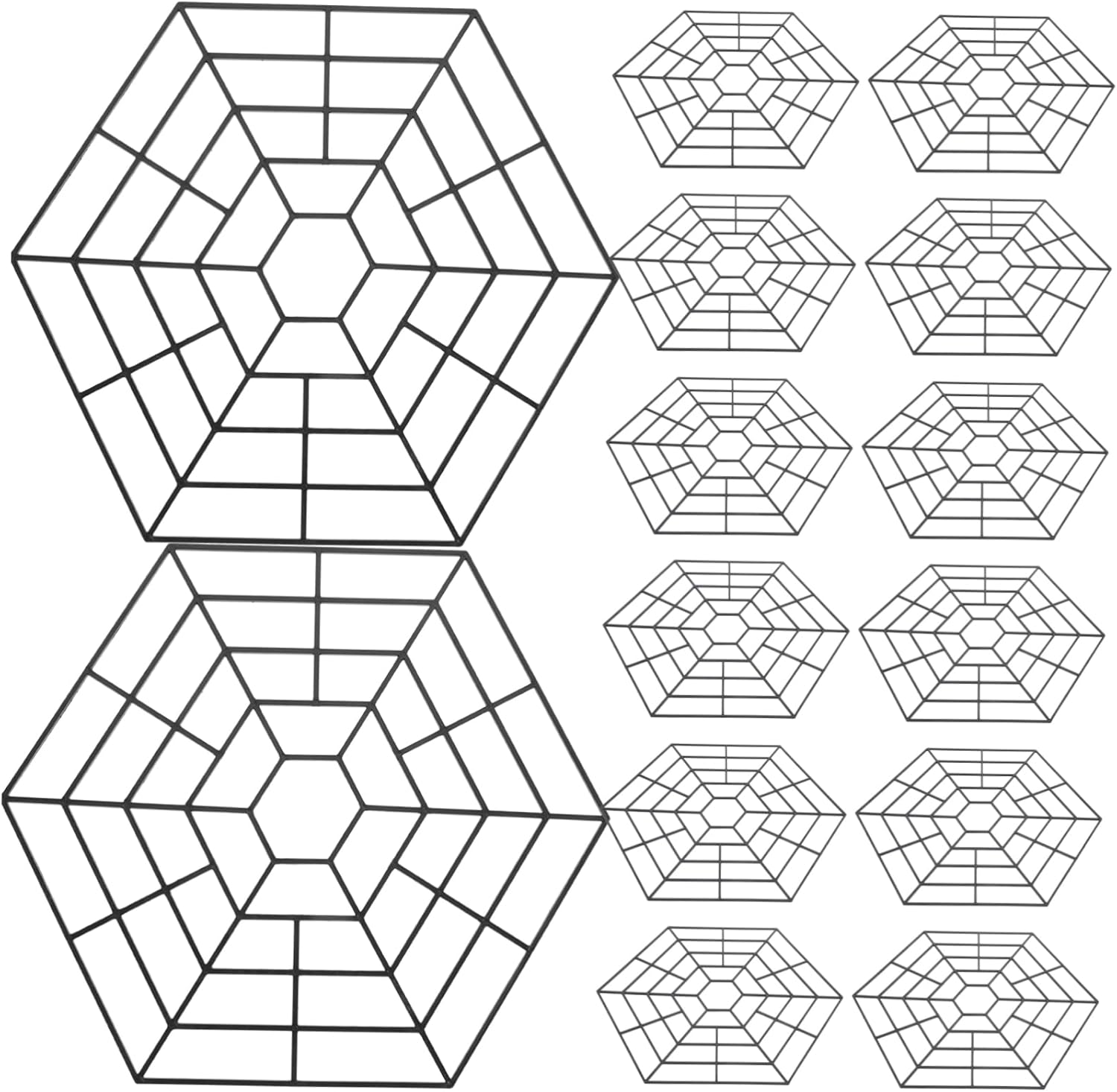 30pcs Floating Guard Net Durable Fish Protector Mesh for Outdoor Ponds Creative Six Angle Design to and Predators from Catching Fish