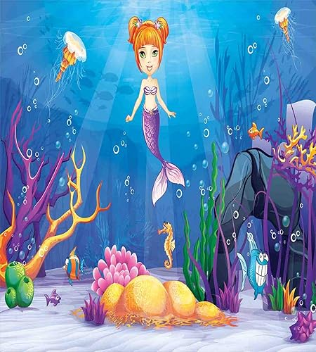 Miniatura 8 de Ambesonne - Juego de funda de edredón, diseño navideño de esferas en la nieve, copos de nieve, imagen de arte humanitario, 3 piezas, 2 fundas de