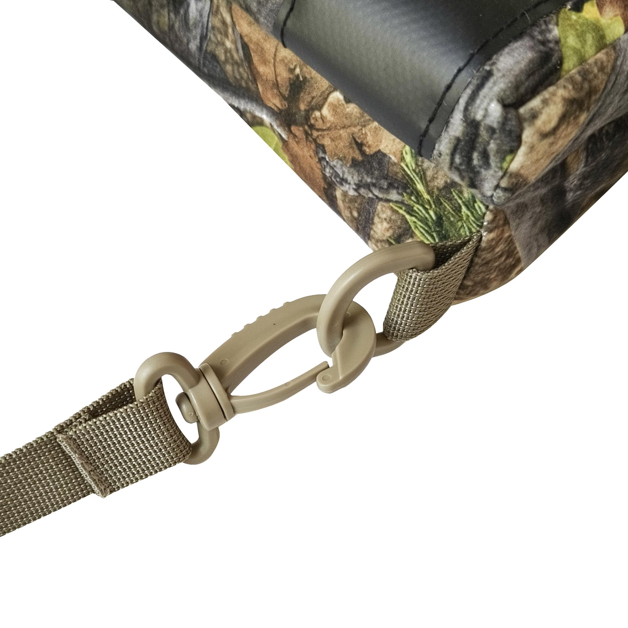 AUSCAMOTEK Sitzkissen mit Rückenlehne, Tarnmuster, für Jagd, Stadion, 5 cm dick, wasserabweisend, leises Material für Truthahn, Jagd, Angeln, Camping und Outdoor-Aktivitäten (Frühlingswaldmuster)