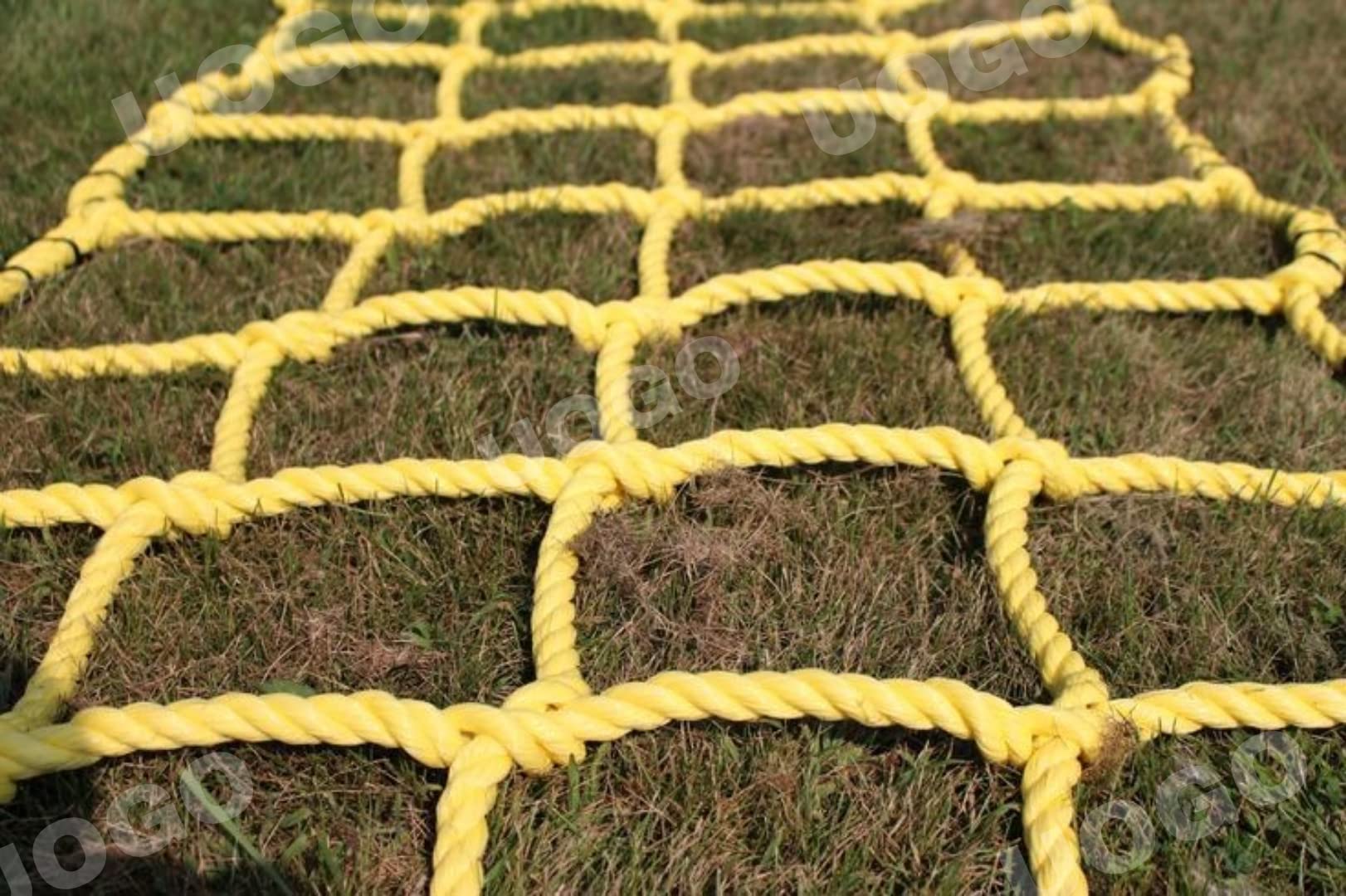 Adventure Climbing Commando Net Cargo Net for Kids| 10.mm Rope Thickness Polypropylene Rope (2 Mtr X 4 Mtr)-image-25