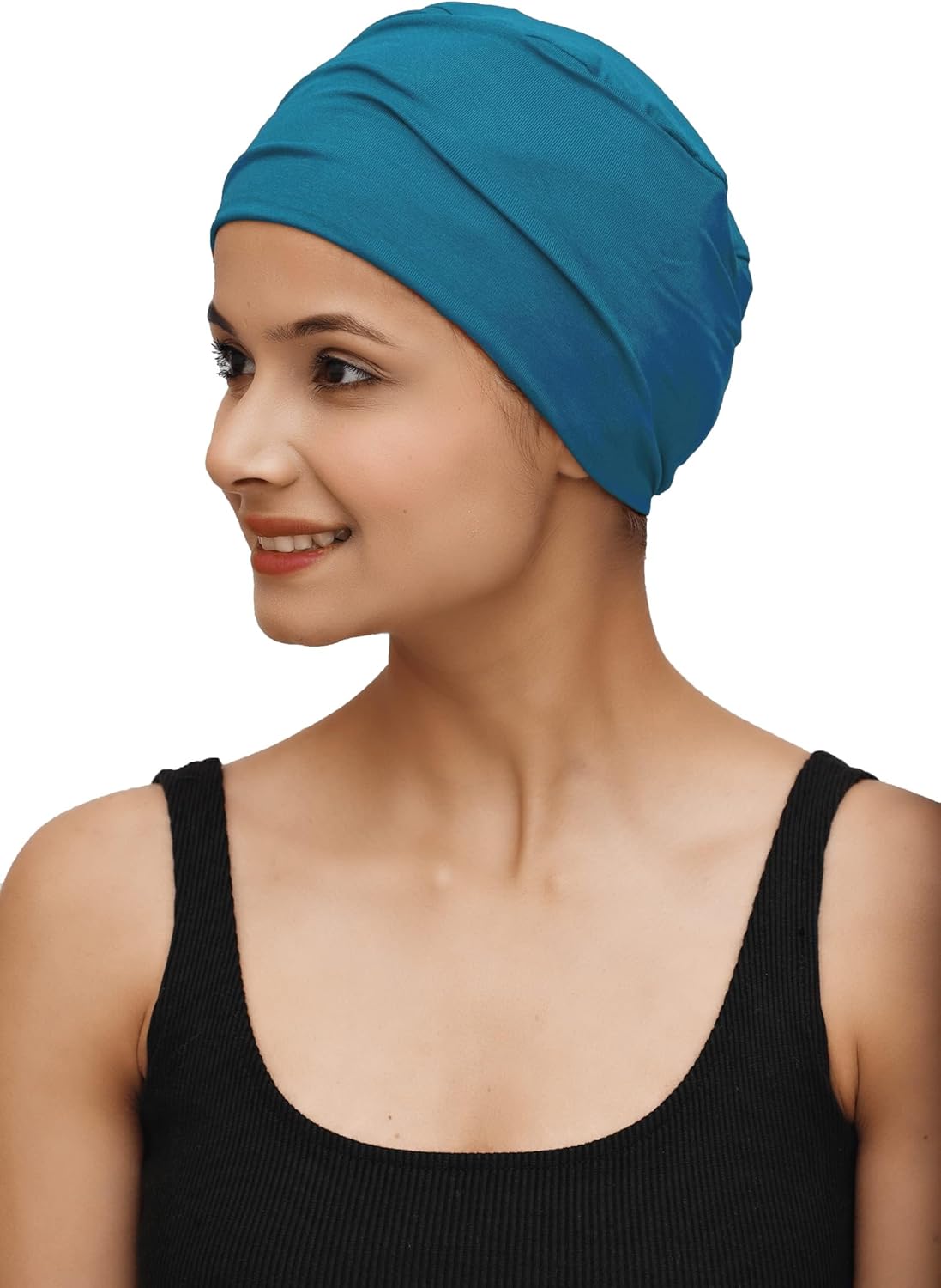 Chemo Hats Solid Sleep Cap Women's Bamboo Soft Headwear Cancer Cap Chemo Headwear Women - Image 3
