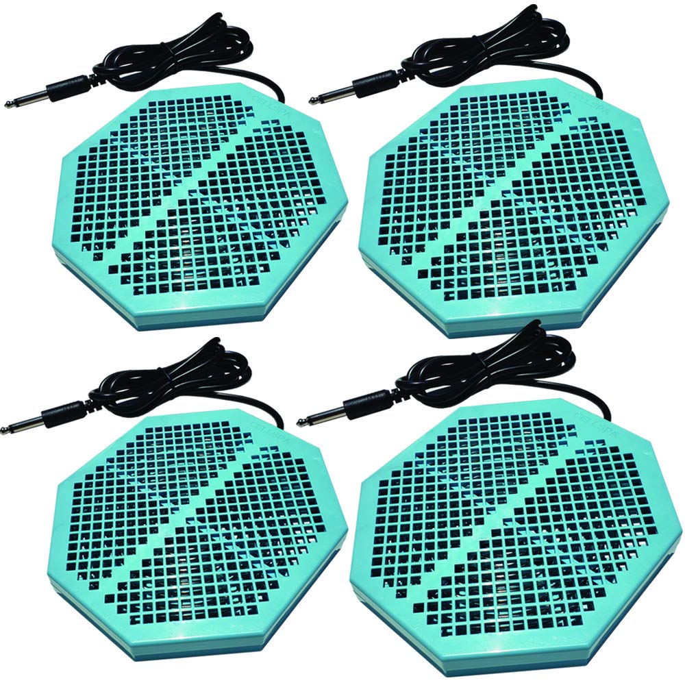 CS-900 - Confezione da 4 pezzi, 6,5 x 5,5 cm, con disintossicazione ionica e doppia bobina in acciaio inox, compatibile con la maggior parte delle macchine disintossicanti tipo spina da 1/4"