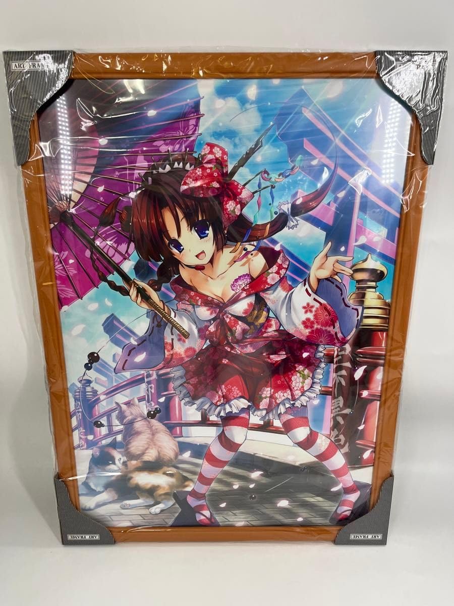 ☆ 雨上がりの庭園 複製原画（額縁付き） Anmi先生 ☆ Amazon.co.jp: 絵師100人展 複製原画 ピロ水 秋麗 あきうらら 額縁付き
