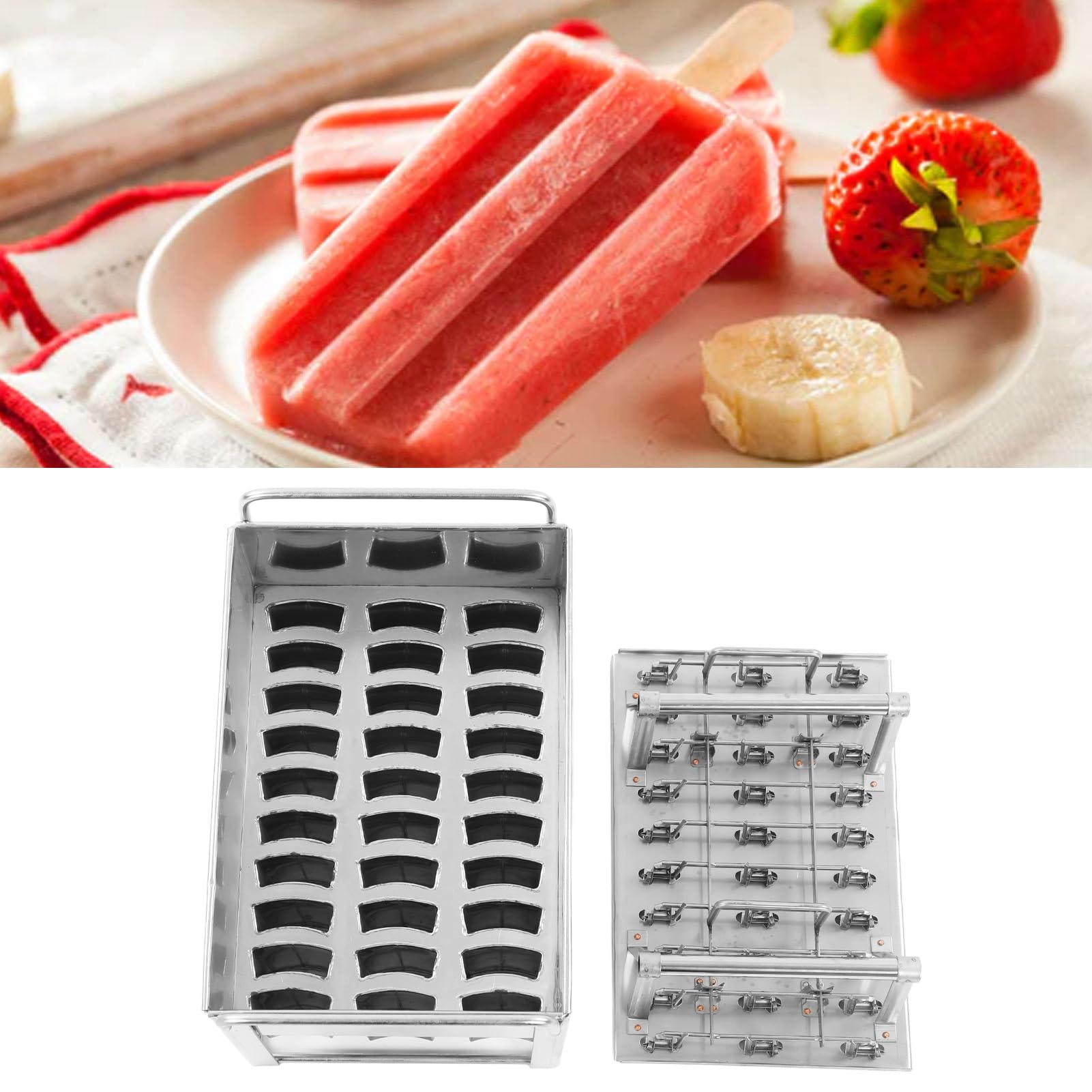 moldes para polos, Molde for paletas comerciales, soporte for palitos de helado