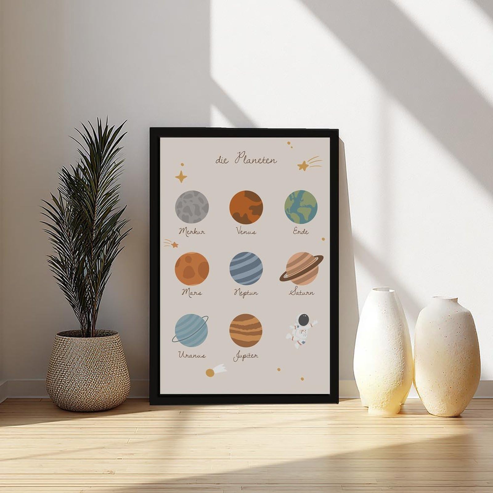 Bareronor Poster de l'espace extra-atmosphérique (2) - Impression sur toile - Décoration murale pour salon, chambre à coucher - 40,6 x 61 cm (L x l)