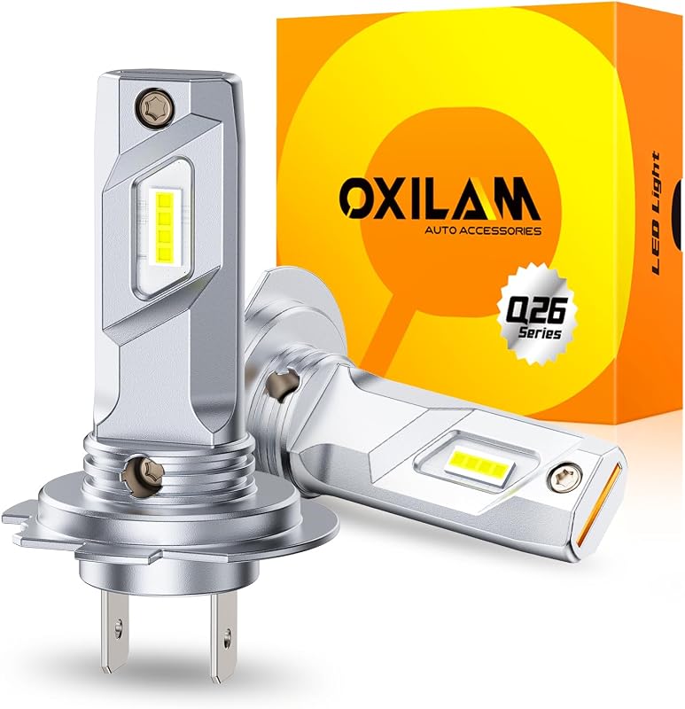 Lâmpadas LED H7 para farol de neblina OXILAM 6500 K branco frio – Par com 2