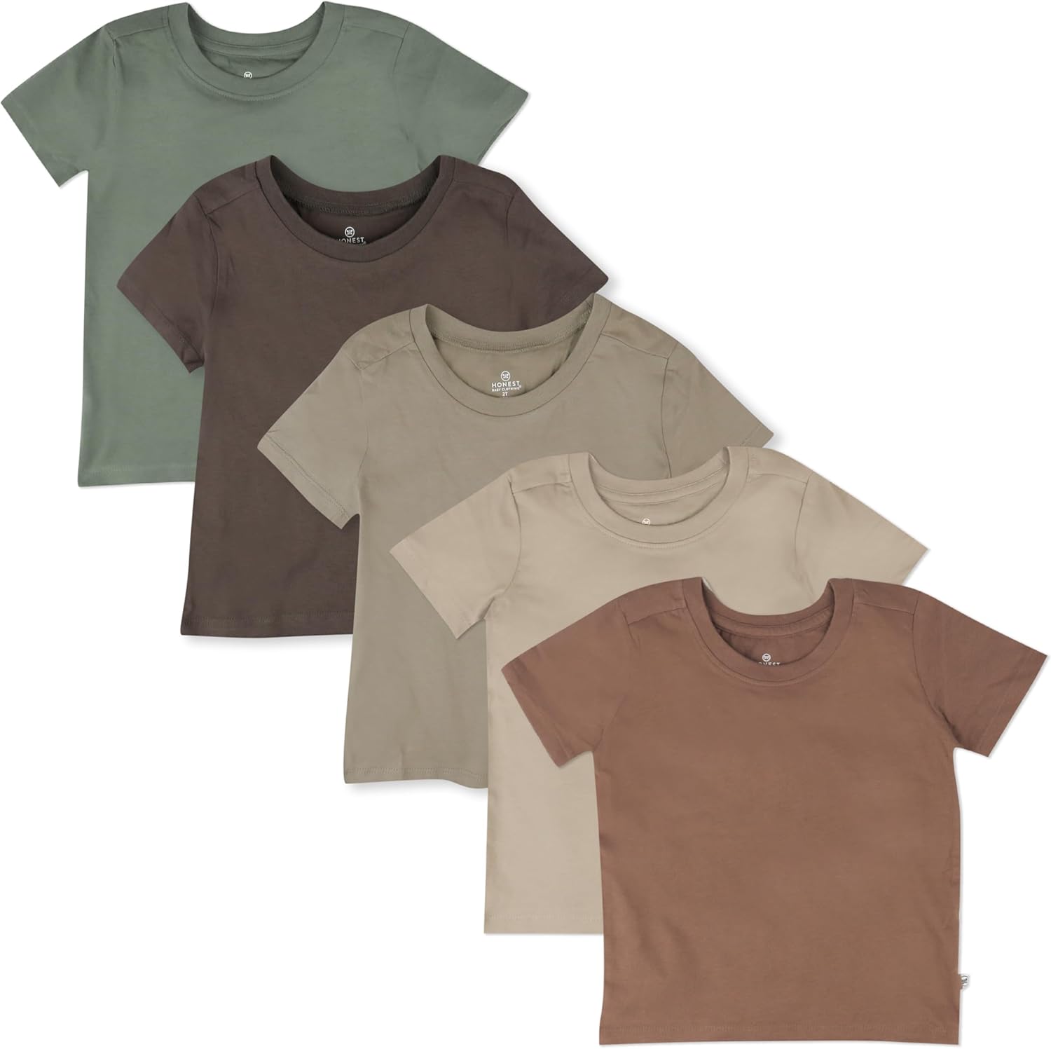 HonestBaby Multipack Short Sleeve T-Shirt Tee 100% Organic Cotton Infant Baby, Toddler, Little Kids Boys, Girls, Unisex HonestBaby Multipack Short Sleeve T-Shirt Tee 100% Organic Cotton Infant Baby, Toddler, Little Kids Boys, Girls, Unisex