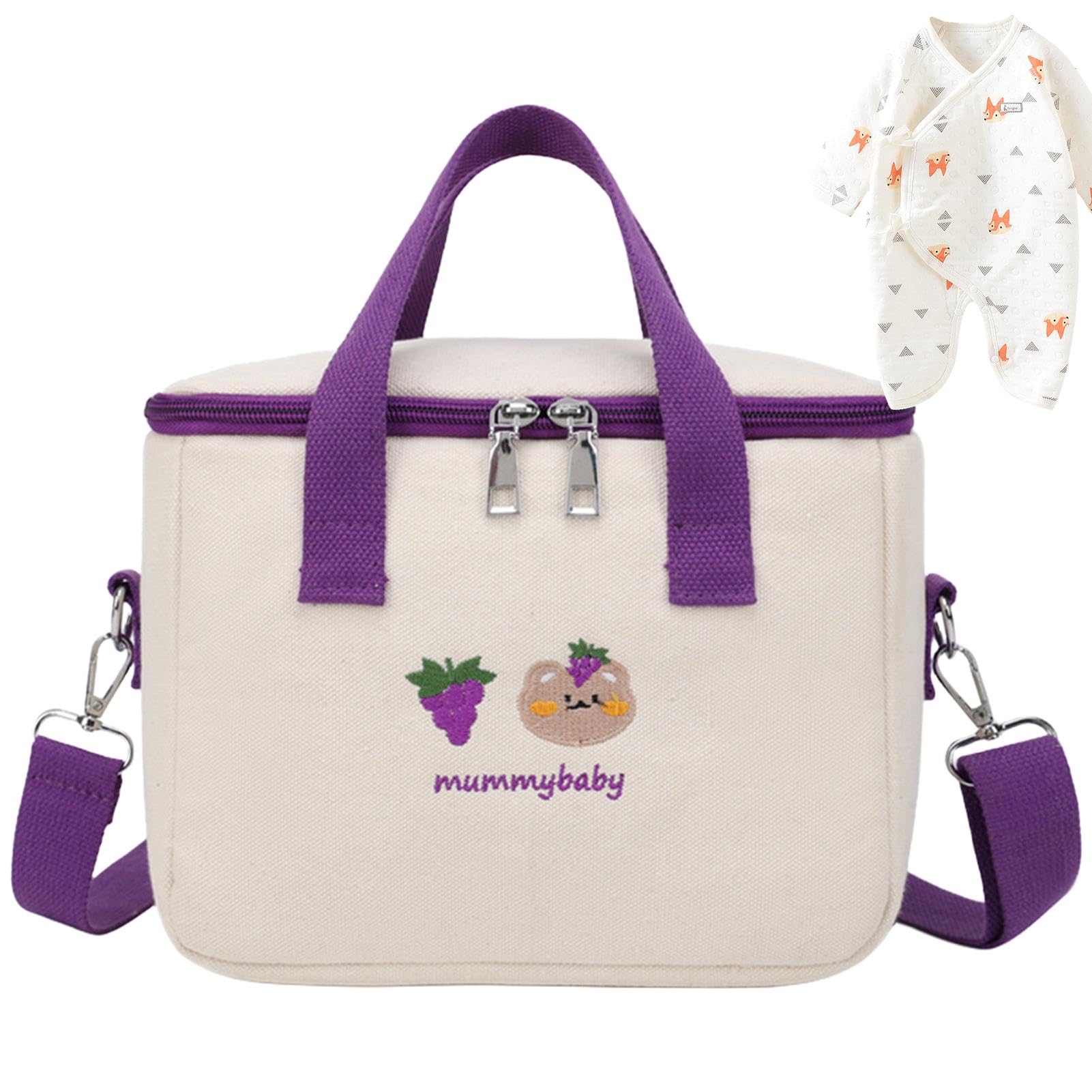 Baby Tote | Travel Diaper Bag | Baby Storage Tote | Travel Nappy Tote, Diaper Storage Bag, Cute Baby Diaper Bag, Large Capacity Nappy Bag, Insulation Compartment Tote Adjustable Capacity Tote for Baby