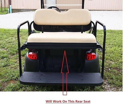 Miniatura 2 de Huskey Parts Company 4 fundas de asiento de carrito de golf marrones con puntada de diamante compatibles con Yamaha Drive G29 2007-2016, Drive 2