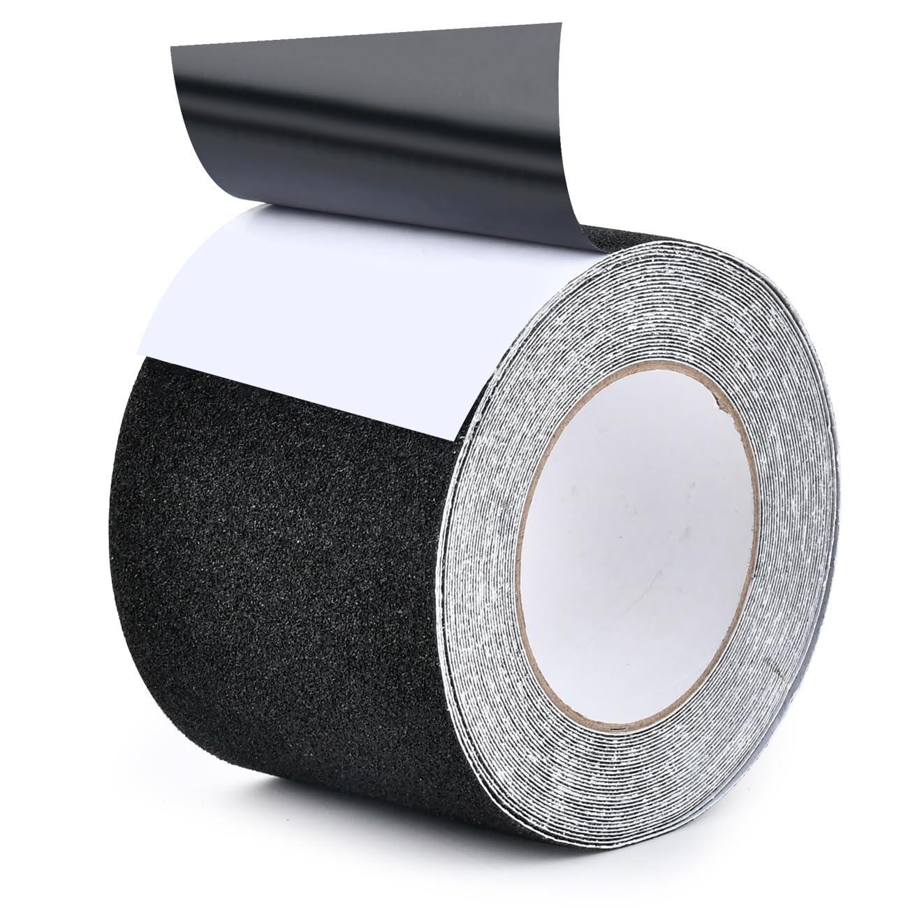 Bande antidérapante autocollante pour escalier, extérieur, 10 cm x 10 m, pour l'intérieur et l'extérieur, noir