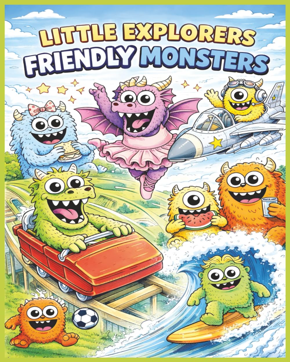 Little Explorers Friendly Monsters: A Monster-Sized Coloring Adventure for Creative Kids (Little Explorers Coloring Books)