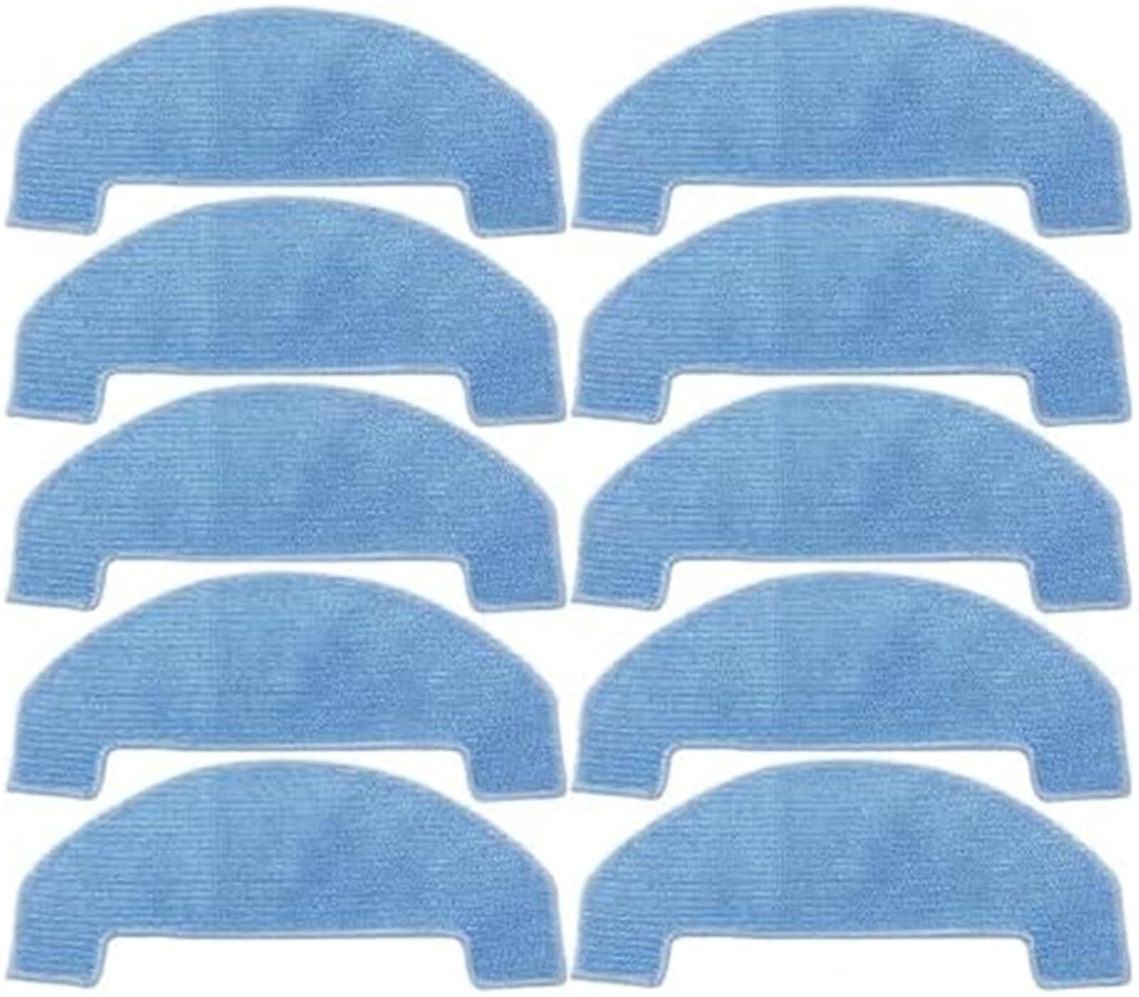 JINFOLI Robot Floor Washer Replacement 4/10Pcs Mop Cloths Compatible, for Ultenic D10 Robot Vacuum Cleaner Spare Replacement Parts Pad Cloth Sweeper Accessories Blue