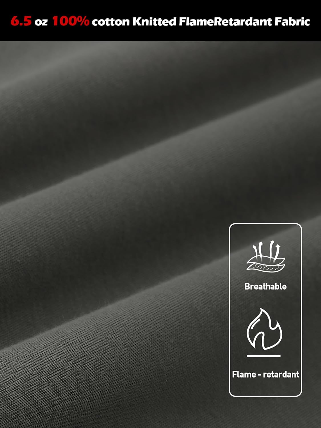 FR Shirts Flame Resistant Shirts 6.5oz Lightweight Cotton Two Tone & Henley Shirts for Men - Image 5