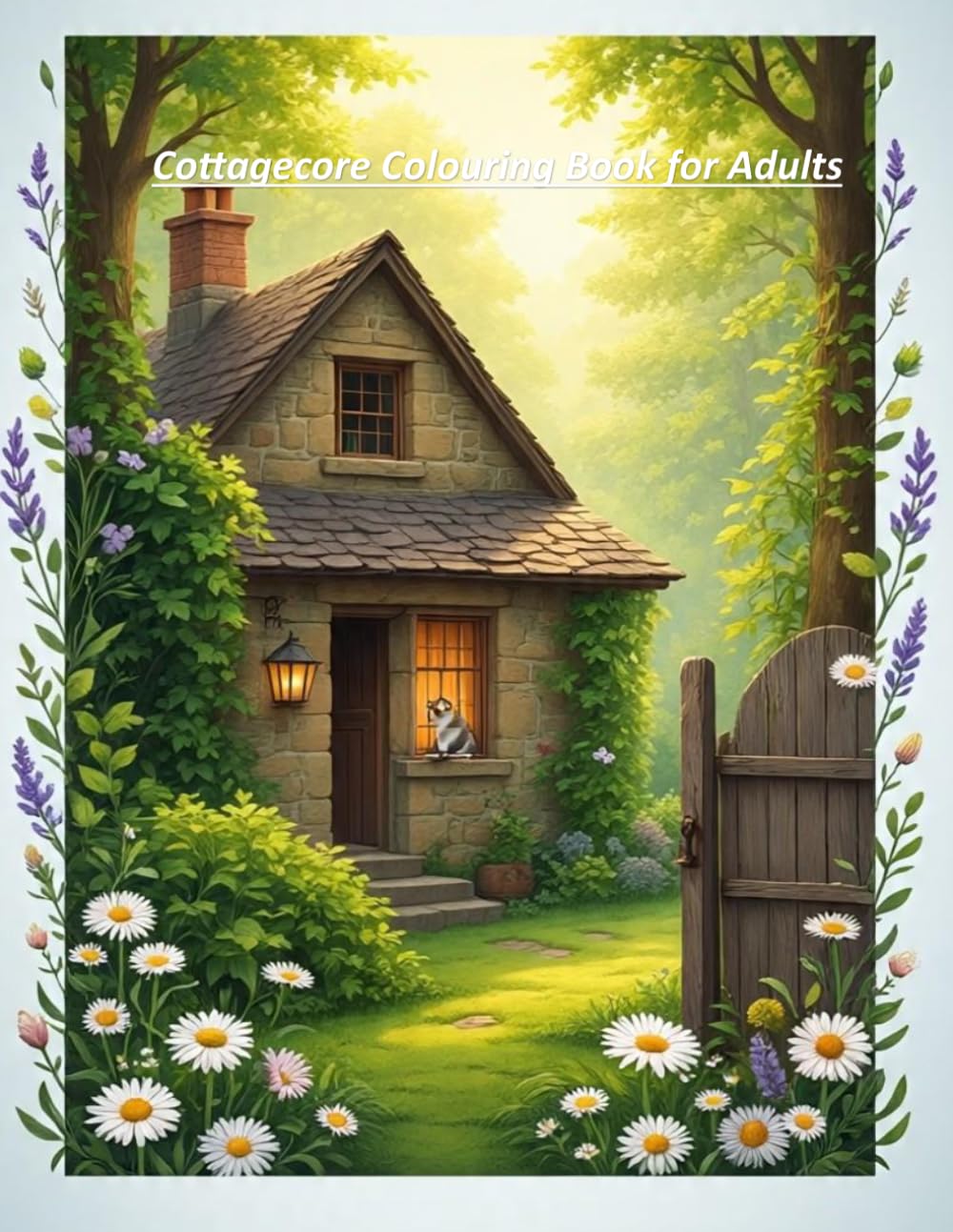 Cottagecore Coloring Book: 50 Cozy Wildflower & Nature Scenes for Adults: 50 Cozy Wildflower and Nature Scenes Featuring Mushrooms, Botanical ... Animals for Stress Relief and Relaxation