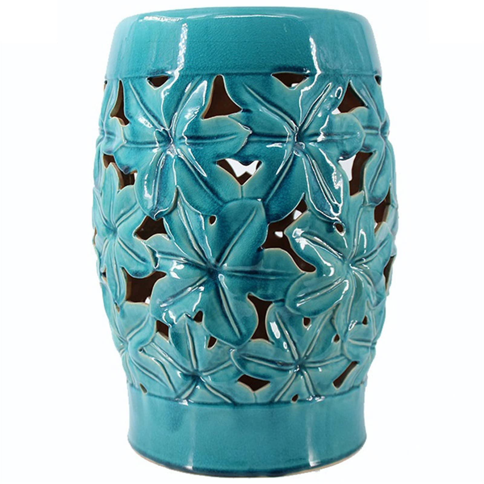 Tabouret de jardin décoratif pour balcon et salon en céramique d'art