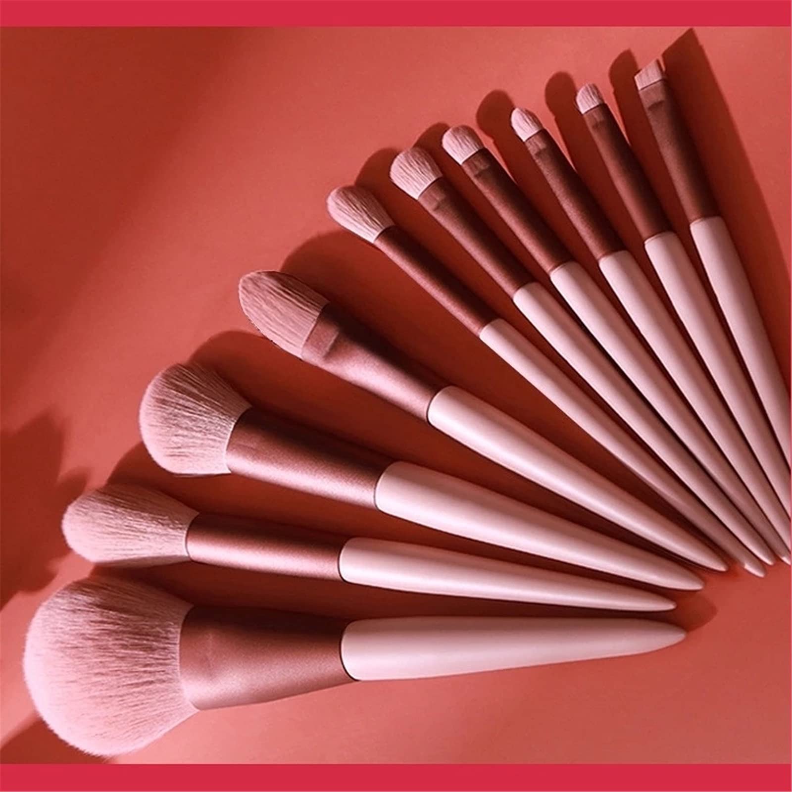 Make-up-Pinsel-Set 10-teiliges professionelles Make-up-Pinselset „Smoke Rose“ für Reiseurlaub
